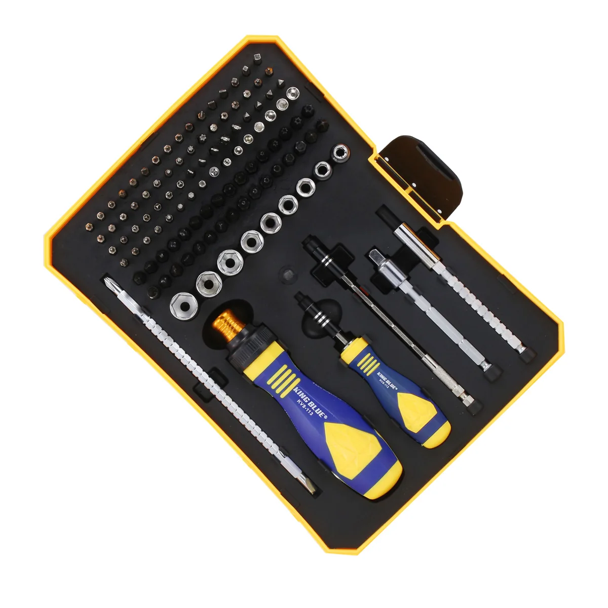 Bộ tuốc nơ vít đa năng cao cấp 113 chi tiết KV8-113