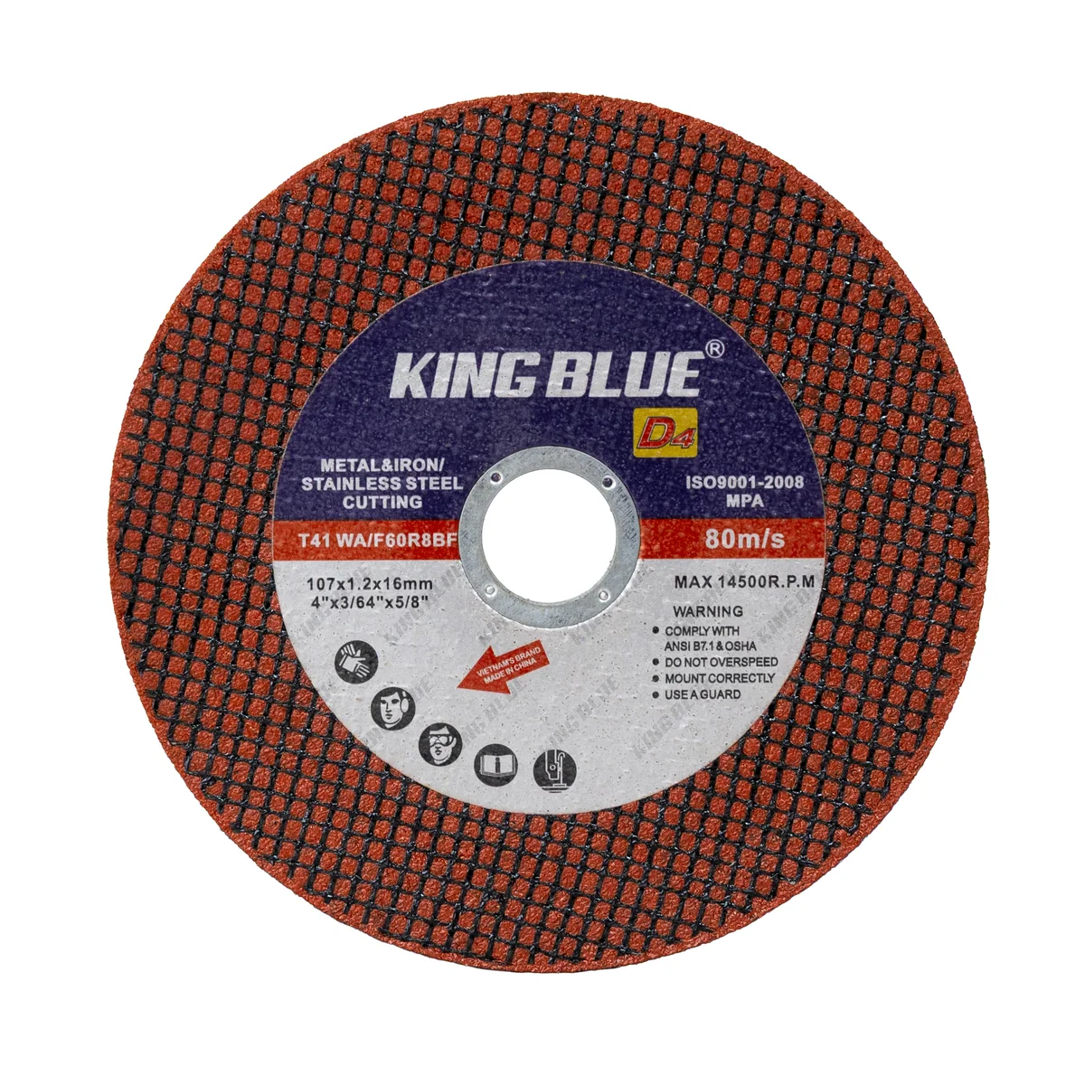 Đá cắt sắt, inox King Blue D4-107x1.2