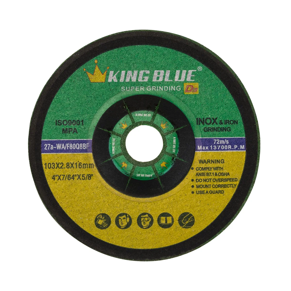 Đá mài sắt, inox KingBlue D3-103x2.8