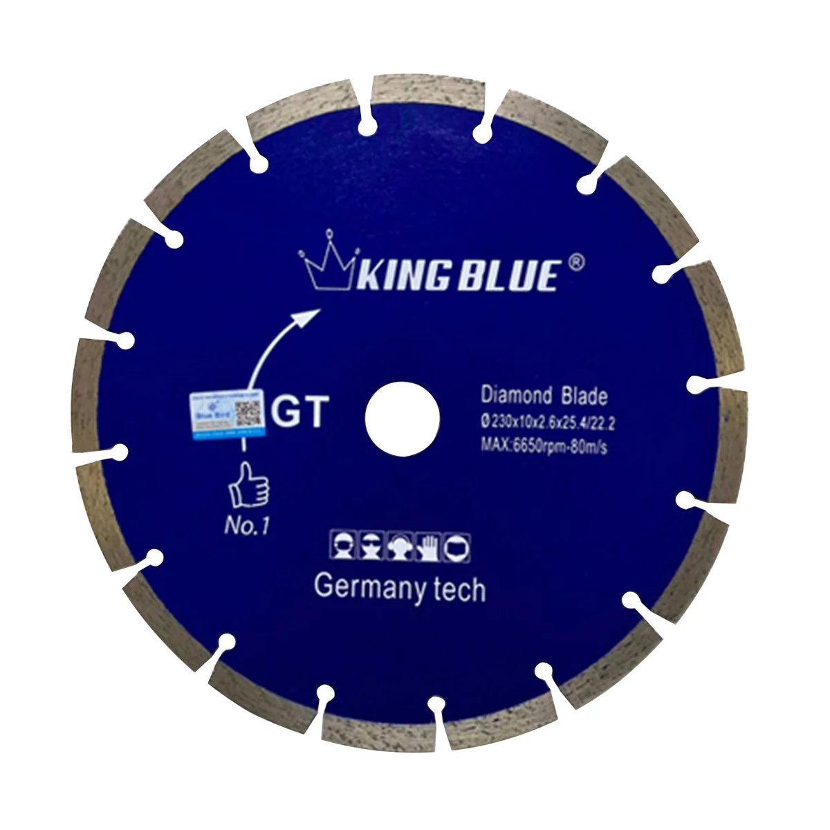 Lưỡi cắt đá Granite King Blue GT-230x2.6x10R