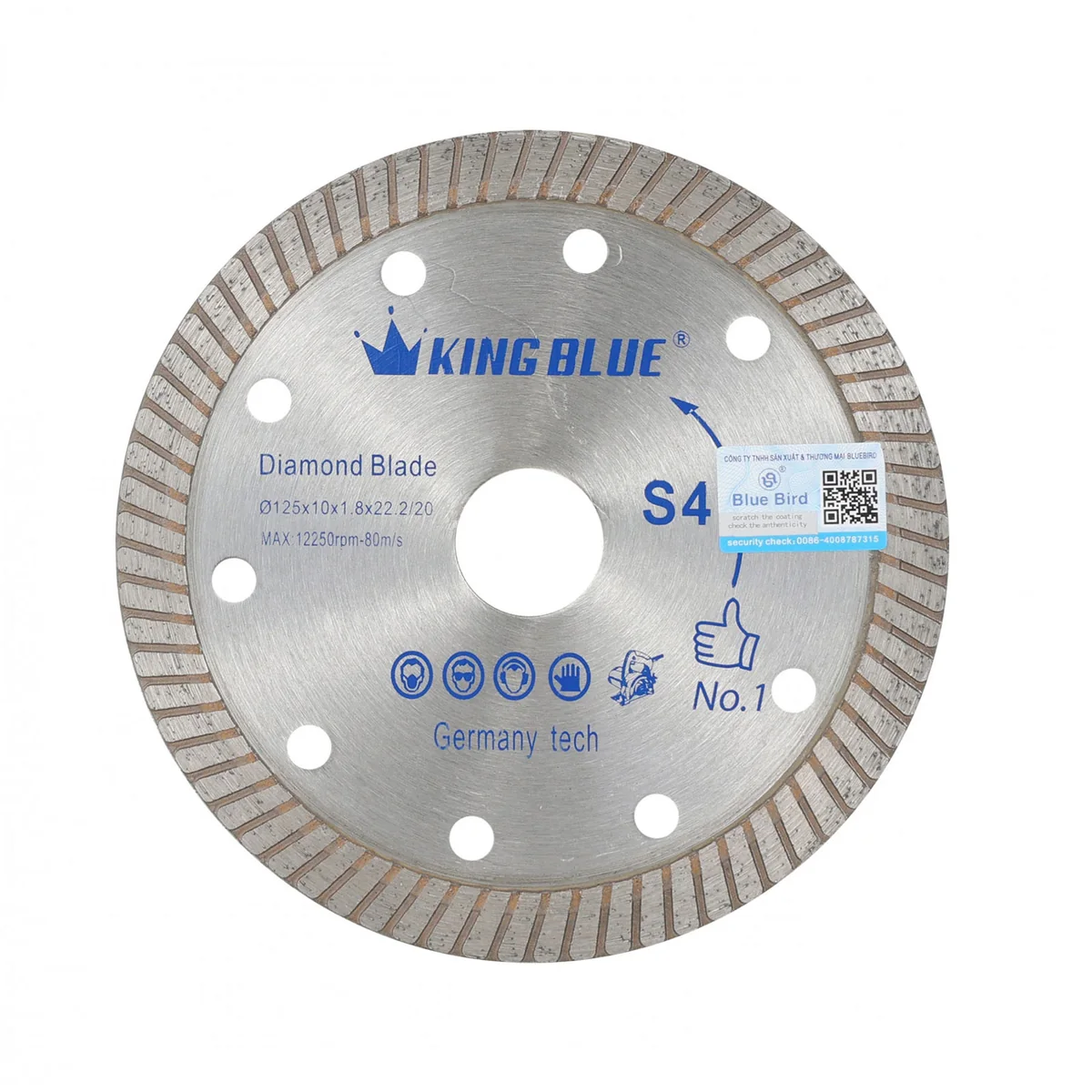 Lưỡi cắt King Blue ĐN S4-125DN