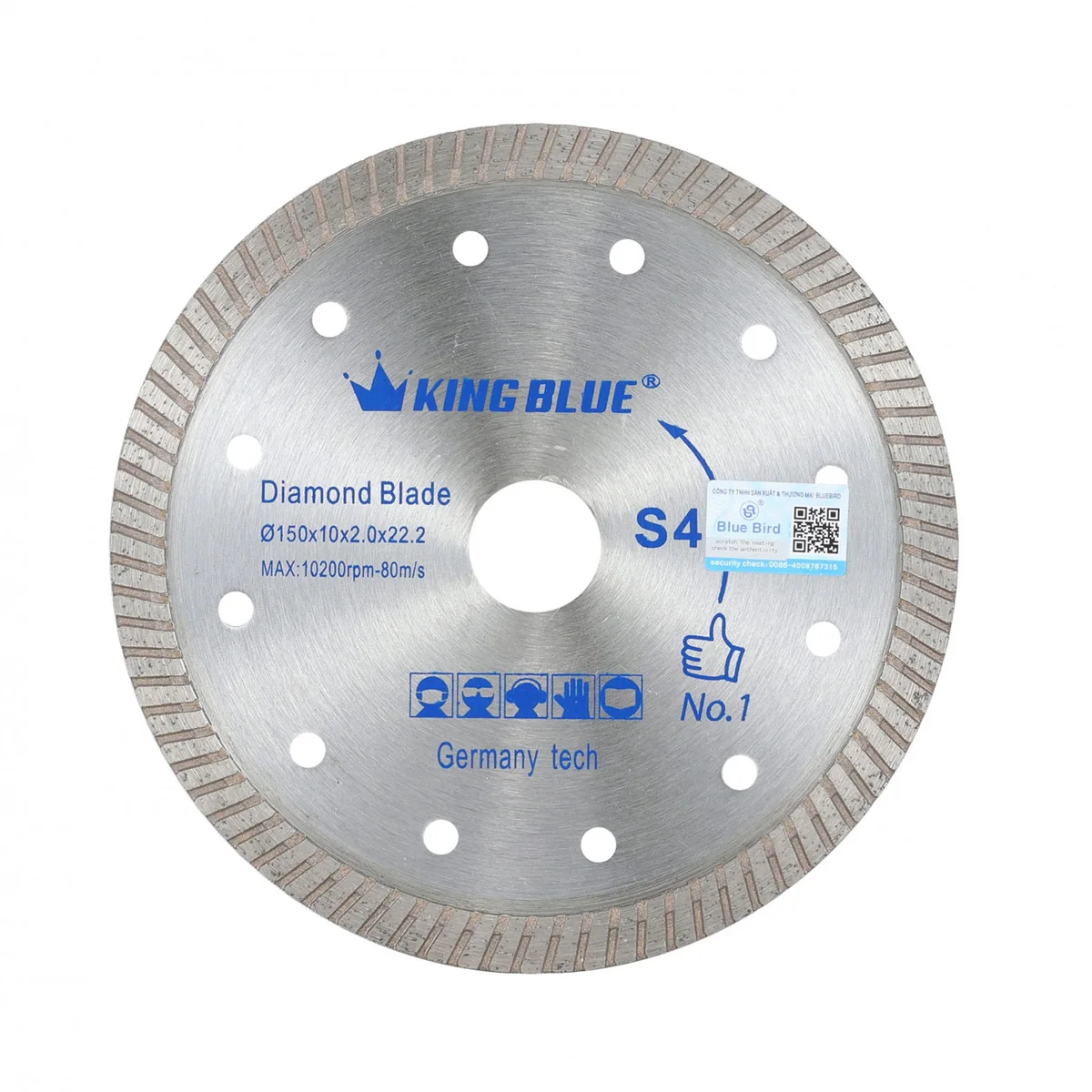 Lưỡi cắt King Blue ĐN S4-150DN