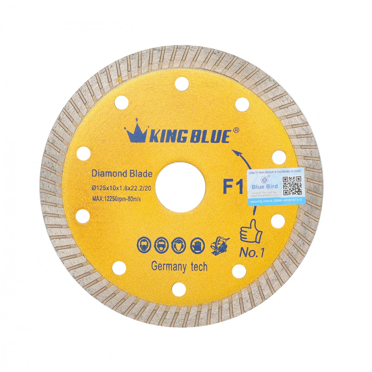 Lưỡi cắt KingBlue ĐN F1-125DN