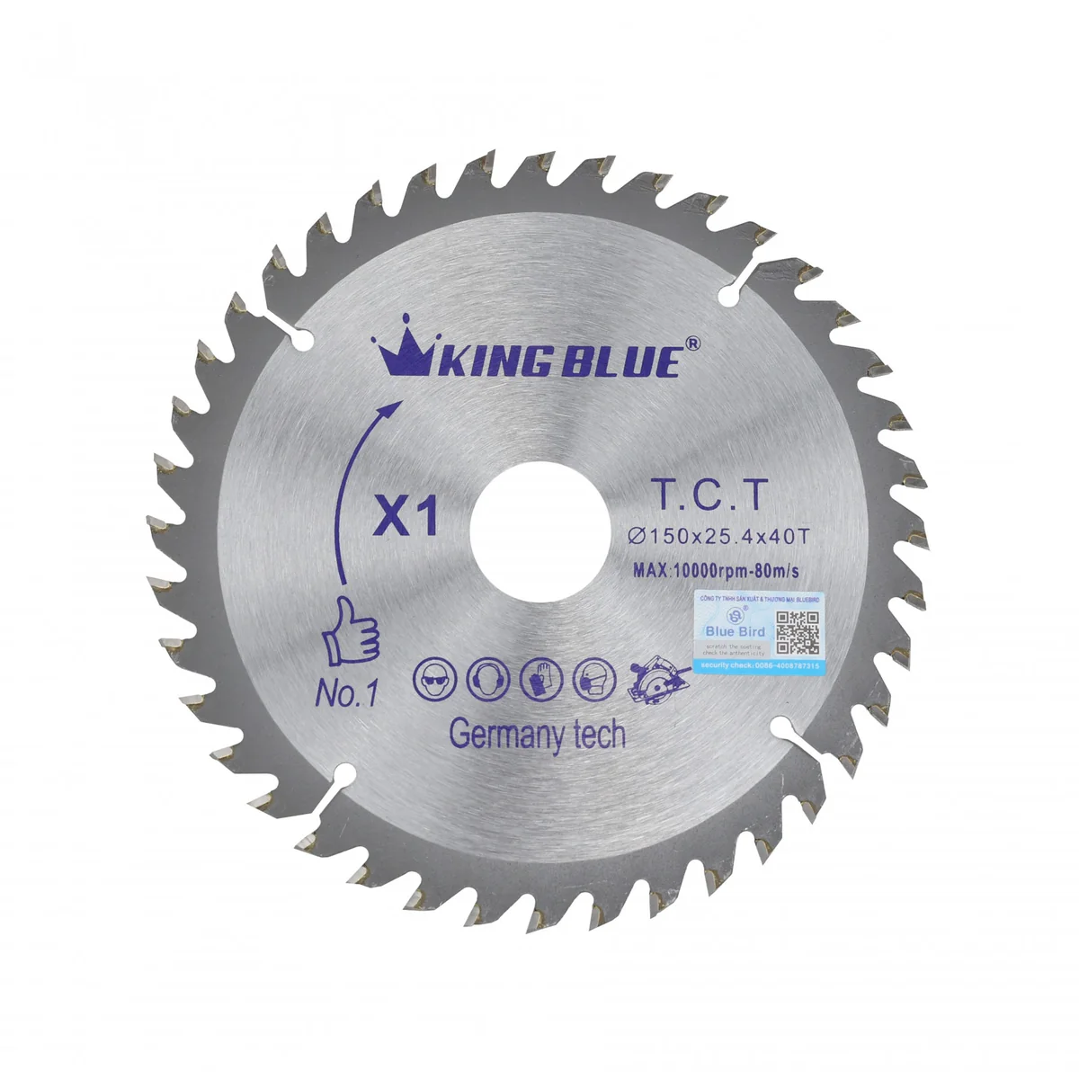 Lưỡi cưa King Blue X1-150x40T-NEW