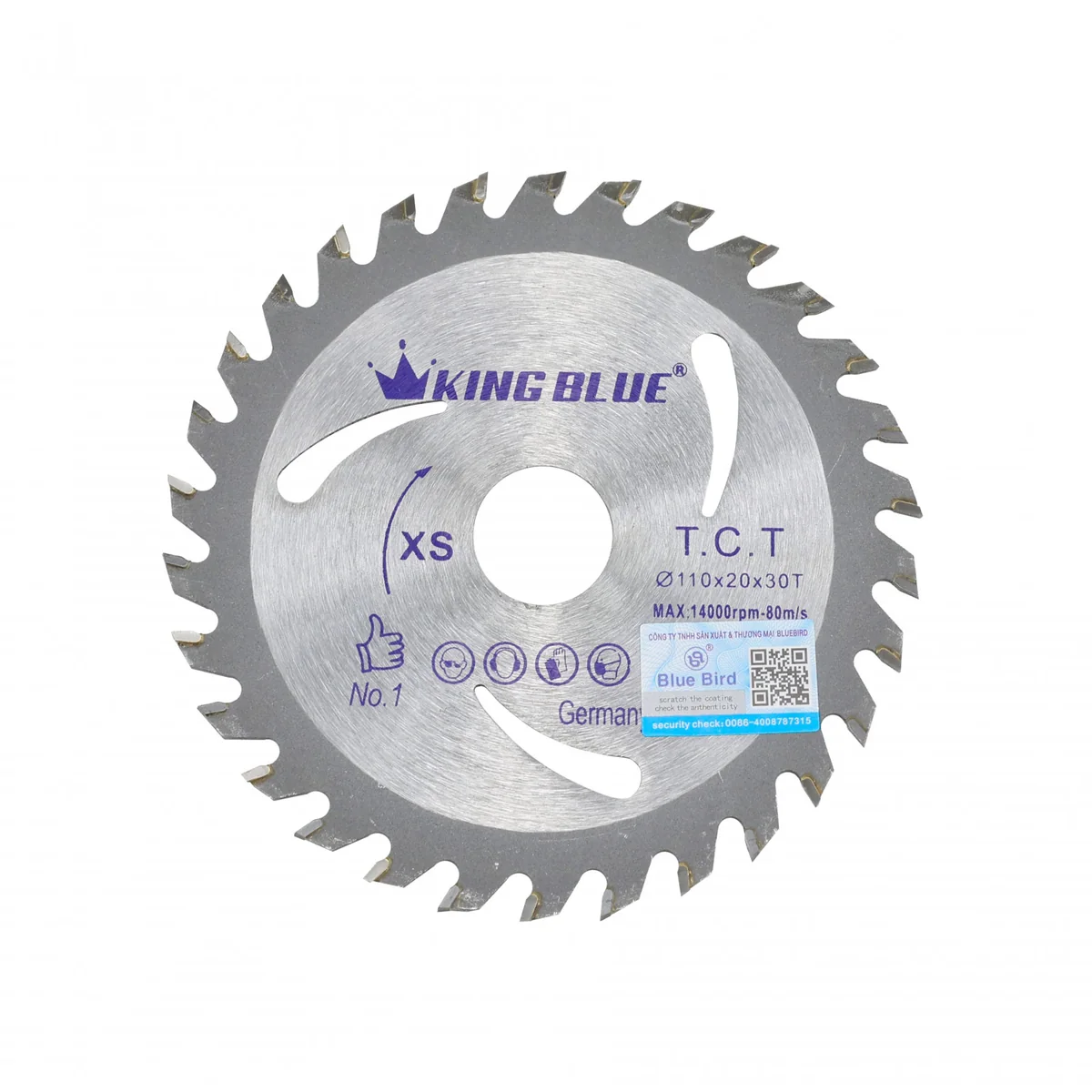 Lưỡi cưa King Blue XS-110x30T-NEW