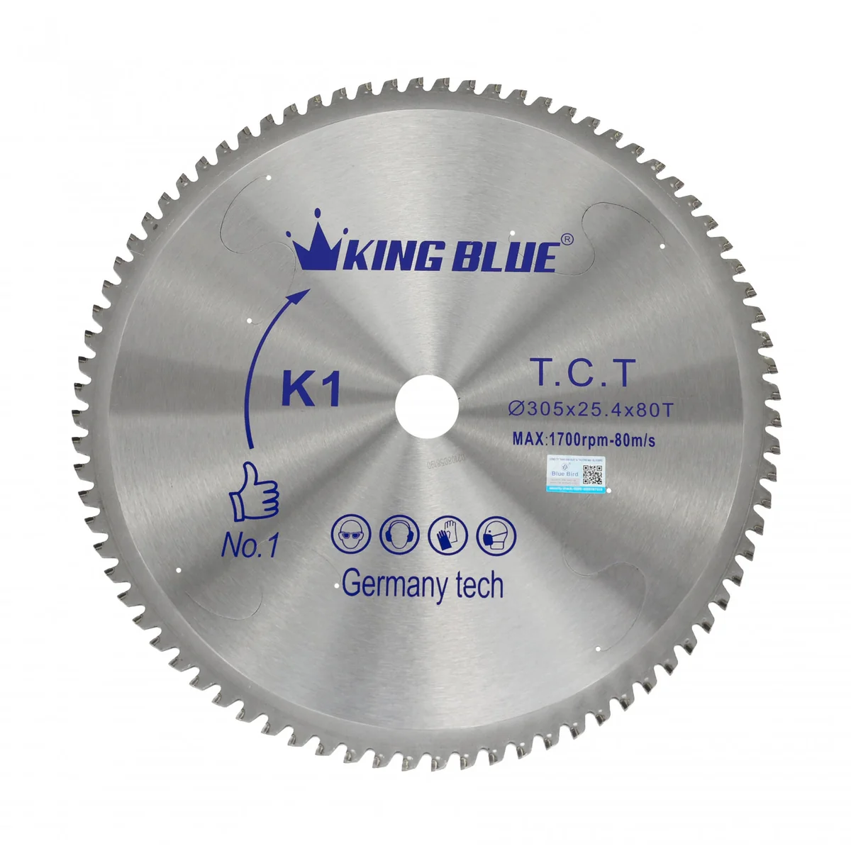 Lưỡi cưa hợp kim King Blue K1-305x80T (New)