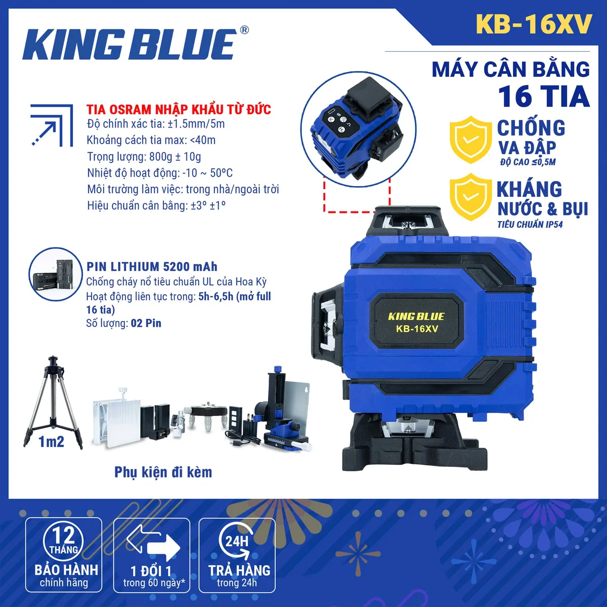 Máy cân bằng 16 tia KB-16XV
