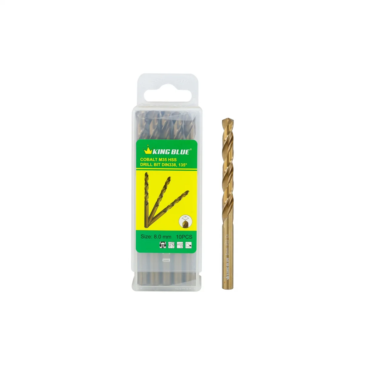Mũi khoan inox King Blue KBY2-080CO