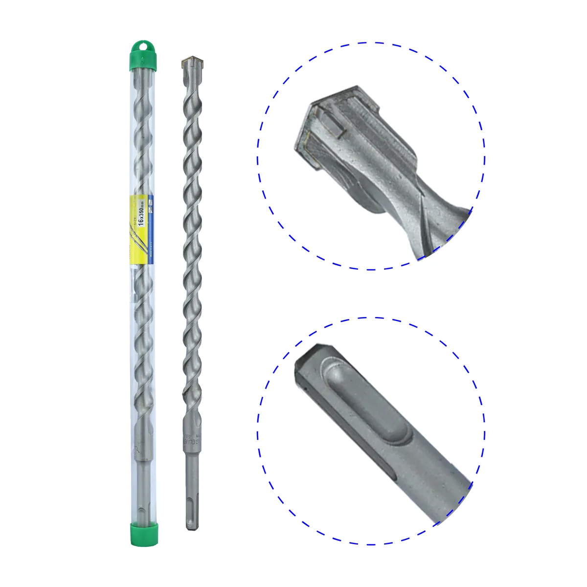 Mũi khoan xuyên tường 4 cạnh KBL4-16*350