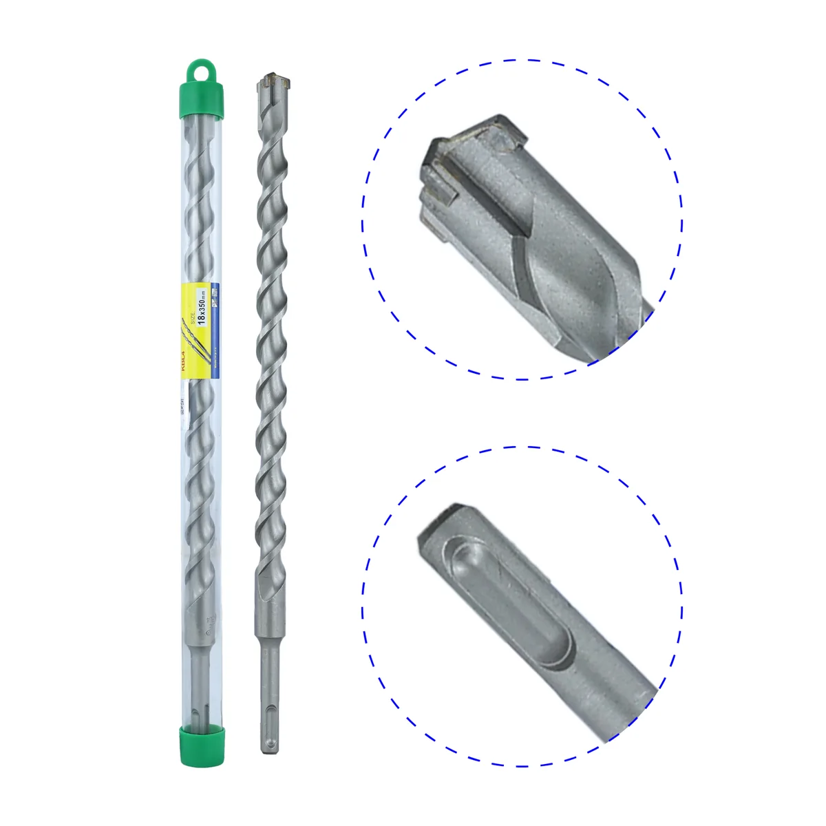 Mũi khoan xuyên tường 4 cạnh KBL4-18*350